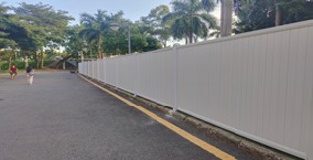 “旭東鋼構(gòu)”工程圍擋，PVC圍擋批發(fā)案例